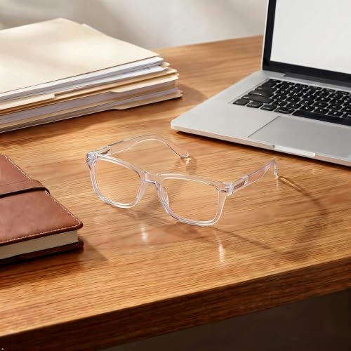 Image of Eyekepper Reading Glasses Men, Readers for Women, 1.25 Stylish Clear
