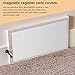 Magnetic Vent Covers for Home Floor Easily Cut Air Magnetic Vent Covers for Ceiling Thick Register Vent Cover for Wall Ceiling RV, HVAC, Air Conditioner, Fireplace and Furnace Vents (8 x 79 Inch)
