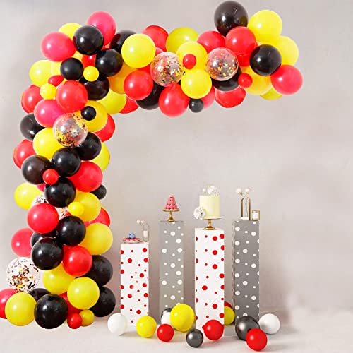 Image of Red Latex Balloons 12inch, 62pcs Helium Balloons, Matte Red Balloon for Party Decorations Supplies or Arch Decor for Birthday, Wedding, Anniversary, Christmas, Graduation, with Ribbon