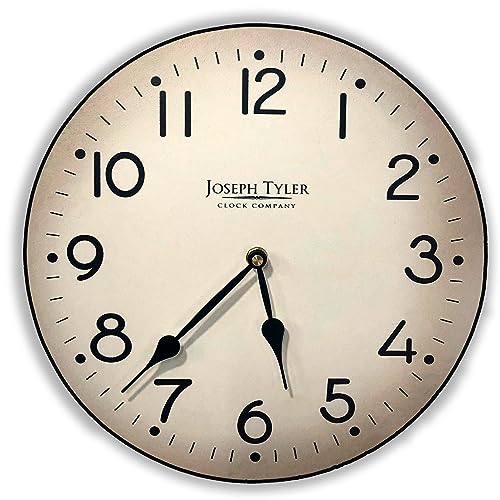 Rochester Wall Clock | Ultra Quiet Quartz Mechanism | Hand Made in USA Beautiful Crisp Lasting Color | Comes in 8 Sizes | 12-Inch