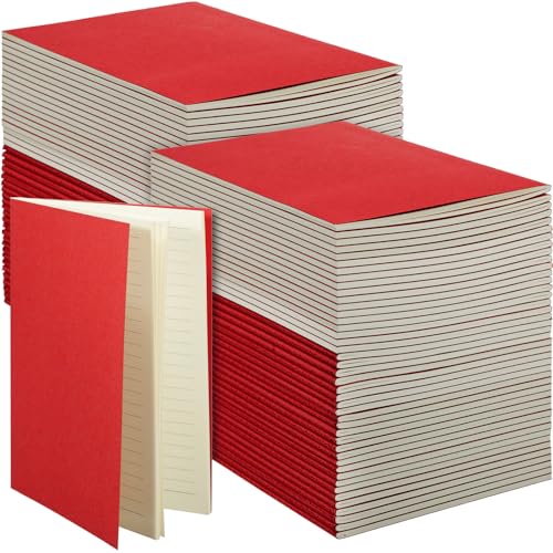 Image of Mimorou 100 Pcs A5 Journals Notebooks Bulk,Red,Lined