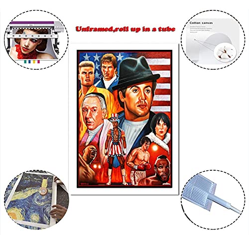 Findemo Boxer Boxing Rocky Balboa Rocky 4 Canvas Art Poster And Wall Art Picture Print Modern Family Bedroom Decor Posters 16X24Inch(40X60Cm) #TOP1