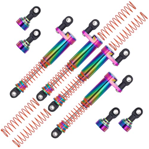 TOOMOD 1/10 RC Shock Oil Dampers kit with Offset Cap for 1/10 SCX10 TRX4 Capra Axial Tamiya LCG Cheater Rigs VS4-10 D90 90046 RC Crawler Car (105mm)