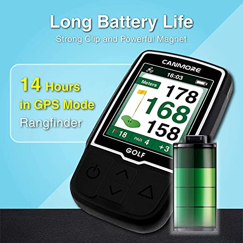 Canmore Hg200 Golf Gps - (Turquoise) Water Resistant Full Color Display With 40,000+ Essential Golf Course Data And Score Sheet - Free Courses Worldwide - Water Resistant #TOP5