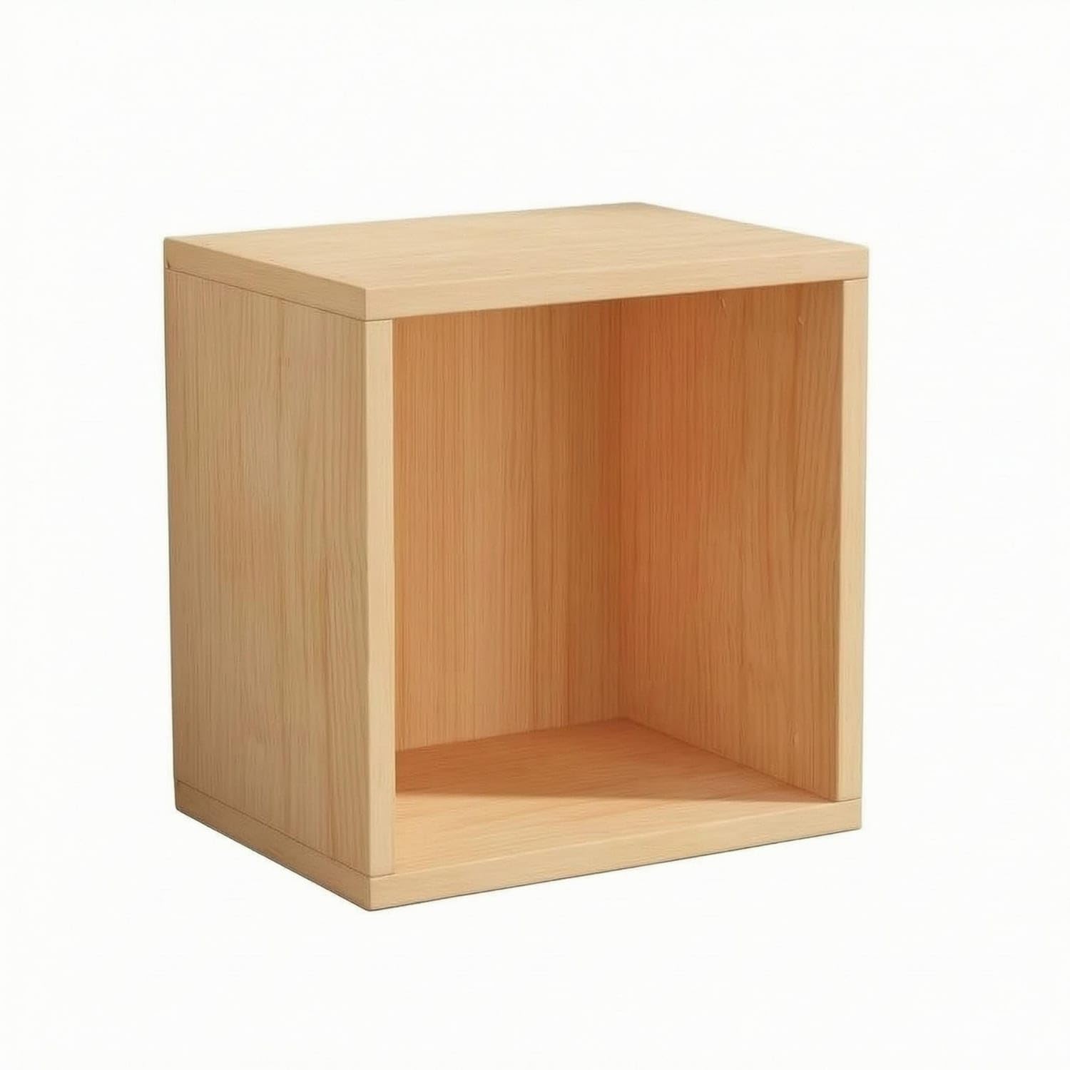 MYADDICTION Pre-Drilled Unfinished Wooden Cubby Box Flat Panels Unfinished Wooden Wood Box Light Natural Color Rectangular Wood Cubby, 30-30-24cm-picture-24