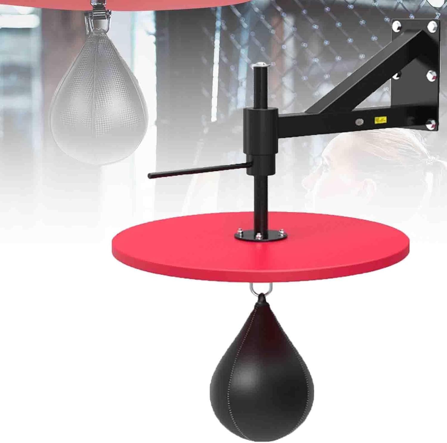 Adjustable Speed Bag Platform, Heavy-Duty Boxing Training Bag Platform Kit with Speed Punching Bag & Professional 360° Rotating Device, for Boxing Training, Workouts, and Home Gym