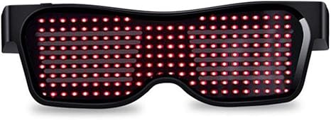 Amazon Co Jp 輝くガラス 明るいガラスモバイルアプリコントロールクリスマスハロウィンワイルドパーティー ダンスボール クレイジーパーティー レイブのための快適なled Bluetooth眼鏡 おもちゃ