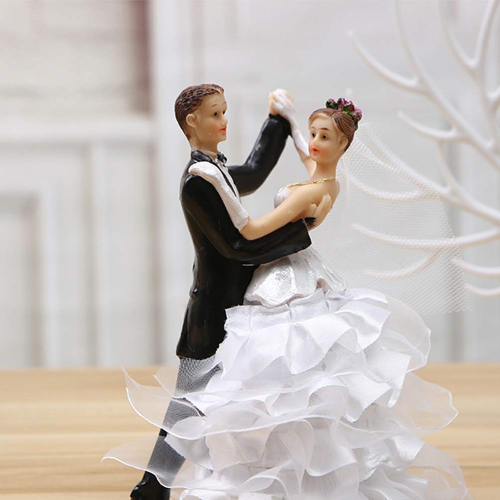 Figura Pastel Novios Figura Decorativa Para Tarta De Boda - Novios En Resina  (8.5x5.5x12.6cm) Figuras Novios Tarta, image size:1003x1003