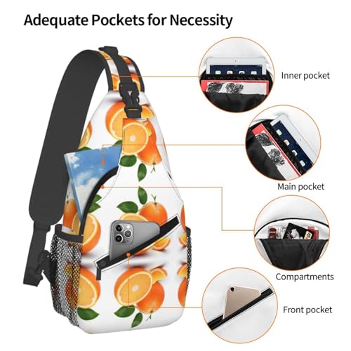 Mochila cruzada tipo sling negra para viaje y senderismo miniatura 4