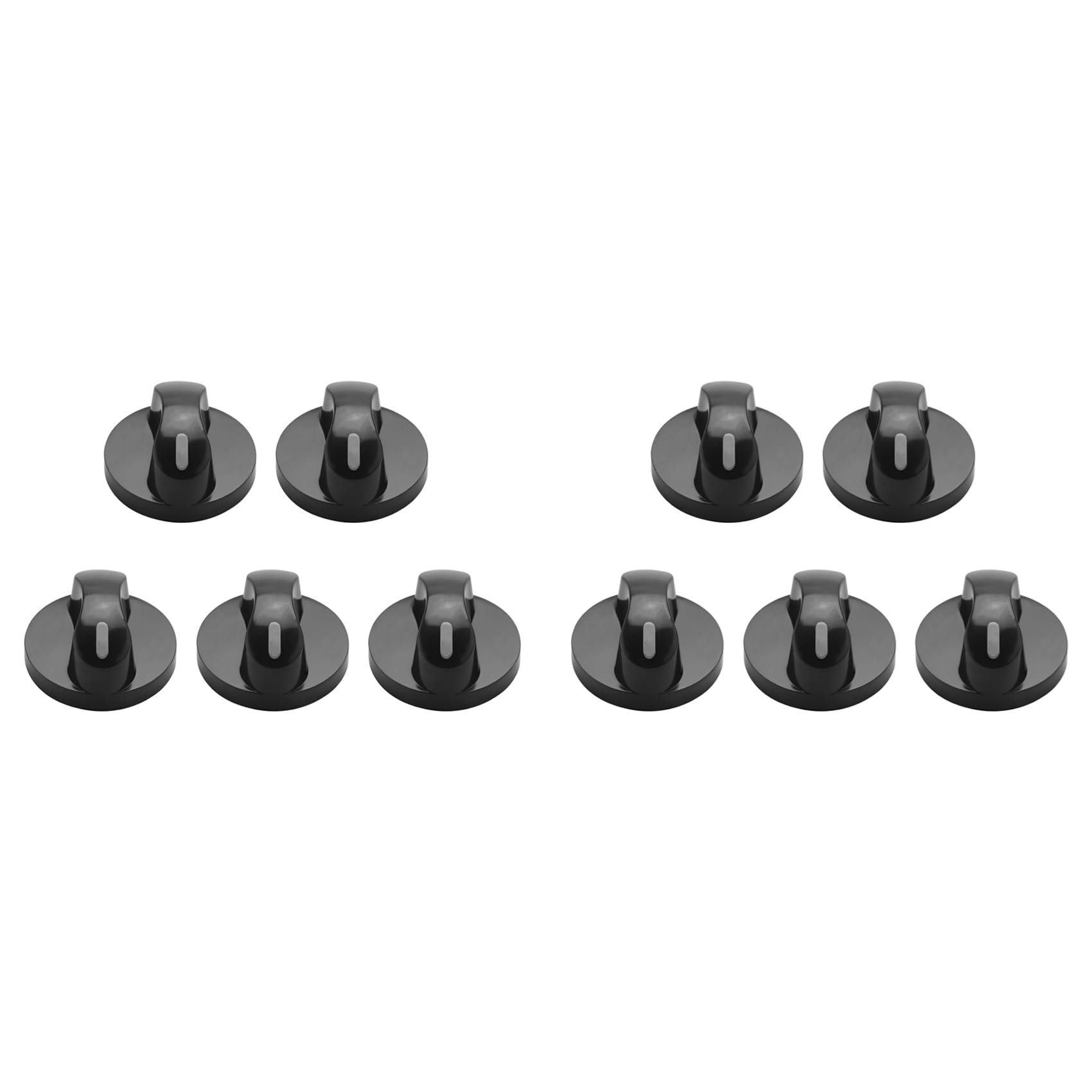 Hndhbfgrt 10X Plastic Kitchen Gas Stove Stove Oven Control Rotary Knob Black