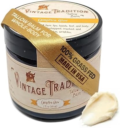 Vintage Tradition Warm Ginger Grass-Fed Tallow Balm | All-Purpose 2 oz