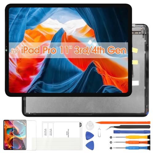 LCD Display per iPad Pro 11 3rd 2021 / 4th 2022 - Schermo per iPad Pro 11 2021 LCD per iPad Pro 11 3rd 4th Schermo Touch Screen Vetro Assemblaggio A2301 A2459 A2460 A2435 A2761 A2762 A2759