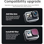 TELESIN-Vertical-Aluminum-Cage-Protective-Case-Frame-Housing-for-GoPro-Hero-11-10-9-Black-Fits-Go-Pro-with-ND-CPL-Lens-Filter-Max-Lens-on-Camera-with-Cold-Shoe-Connect-to-Video-Light-Microphone