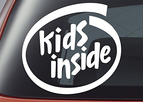 Level 33 Ltd Kids Inside - Vinyl Decal - Car Window Sticker, Bumper Sticker