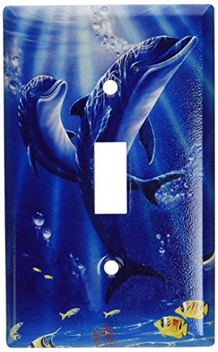 Art Plates - Sunlit Dolphins Switch Plate - Single Toggle