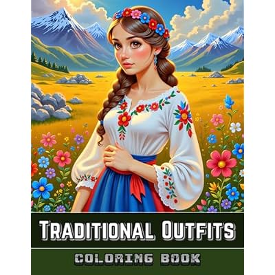 Traditional Outfits Coloring Book for Adults