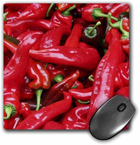 3dRose LLC 8 x 8 x 0.25 Inches Red Hot Peppers Chili Peppers Pattern Mouse Pad (mp_46856_1) image 4