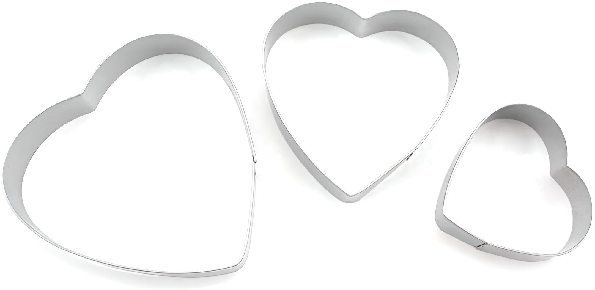 Set 20 Formine Per Biscotti - Stelle, Cuori, Fiori, Cerchi, Acciaio Inox