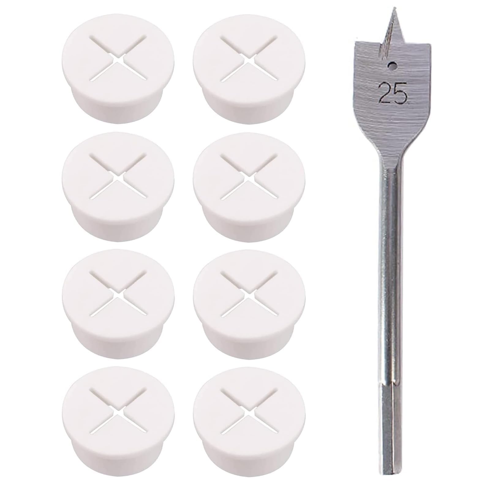 Wekuw 8 Pezzi Passacavi Da Scrivania, Passacavo In Silicone