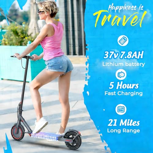 Electric Scooter, 19/22Mph, 8.5″/10″ Tires, 350W/500W Motor,