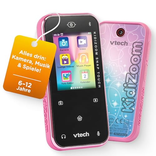 Vtech KidiZoom Snap Touch Pink I Kinderkamera mit Touchscreen Bluetooth &...