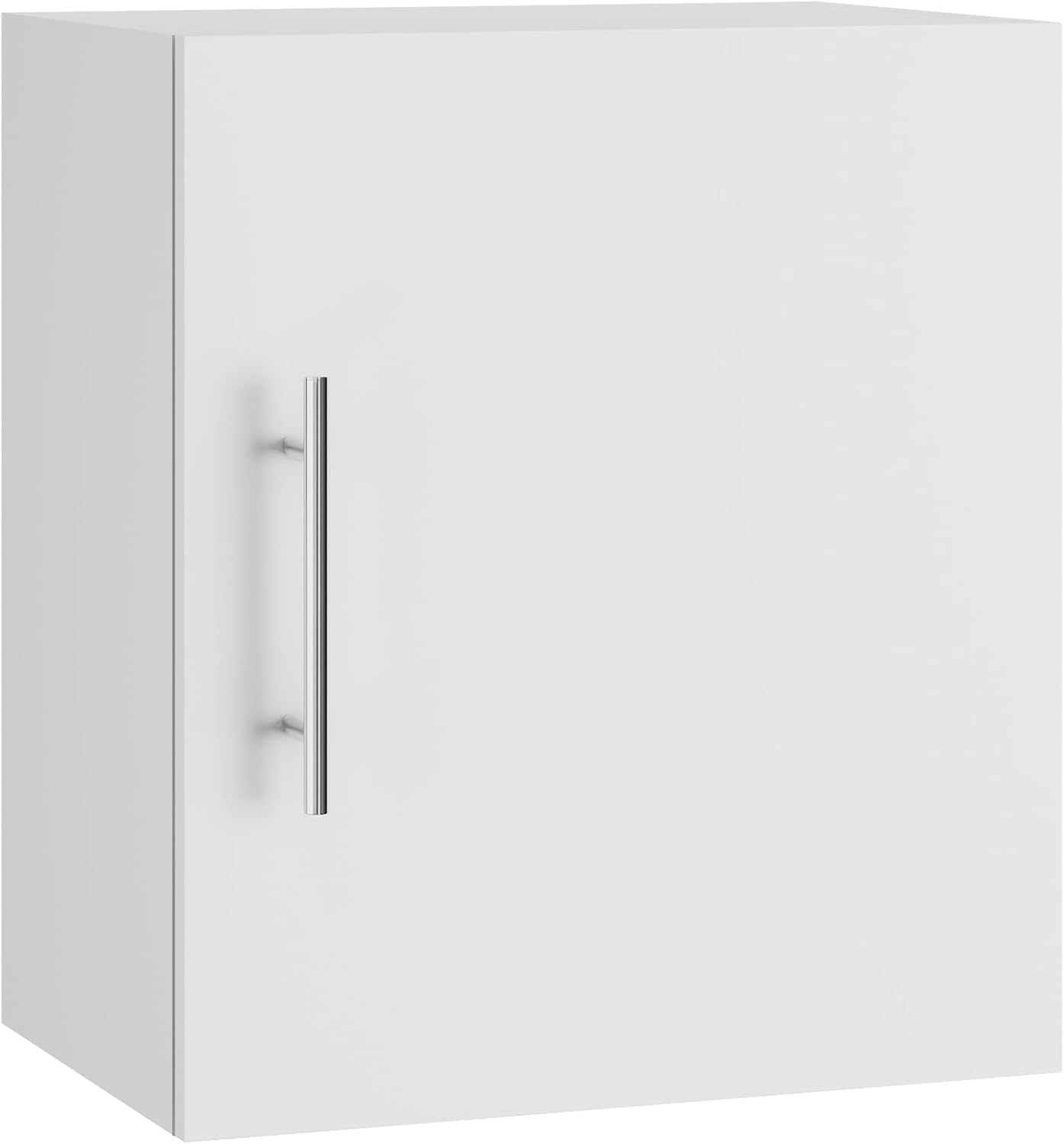 Small Wall Cabinet, 18" W x 12" D x 20" H Wooden Wall Mounted Storage Cabinet, 1 Door Cabinet with Soft Close and Metal Handle and Adjustable Shelf, for Kitchen, Garage, Laundry, Bathroom, White