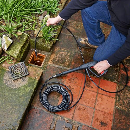 Bosch Home and Garden F016800483 Bosch Abflussrohr Reiniger (für Aquatak, 10 m, 160 bar), Schwarz – Ansicht 2
