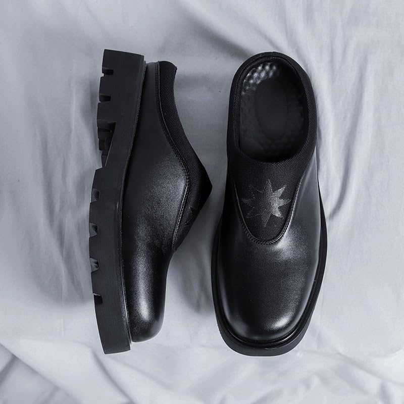 Men's Dressy Suit Tuxedo Metal Shoelaces Weeding Prom Derby Shoes Men Breathable Business Slip-On Oxford Shoes3