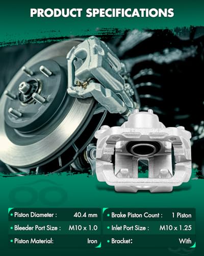 Image of SCITOO 19B2929 Rear Left Disc Brake Caliper Assembly w /Bracket For Honda For Odyssey 2005-2010