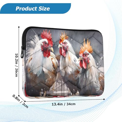 Funda para Laptop Roosters Painting 13-14 Pulgadas miniatura 3
