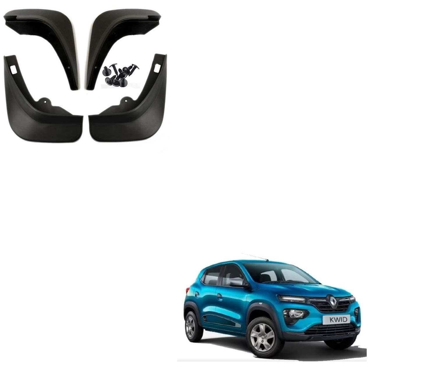 Auto Addict Car Mud Flaps O.E Type Mud Guard Set of 4 pcs for Renault Kwid-image-15