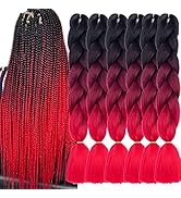 TENGSHUO FLY 6 Packs 24 Inch Braiding Hair Ombre Jumbo Braiding Hair for Women Extensions 24 Inch...