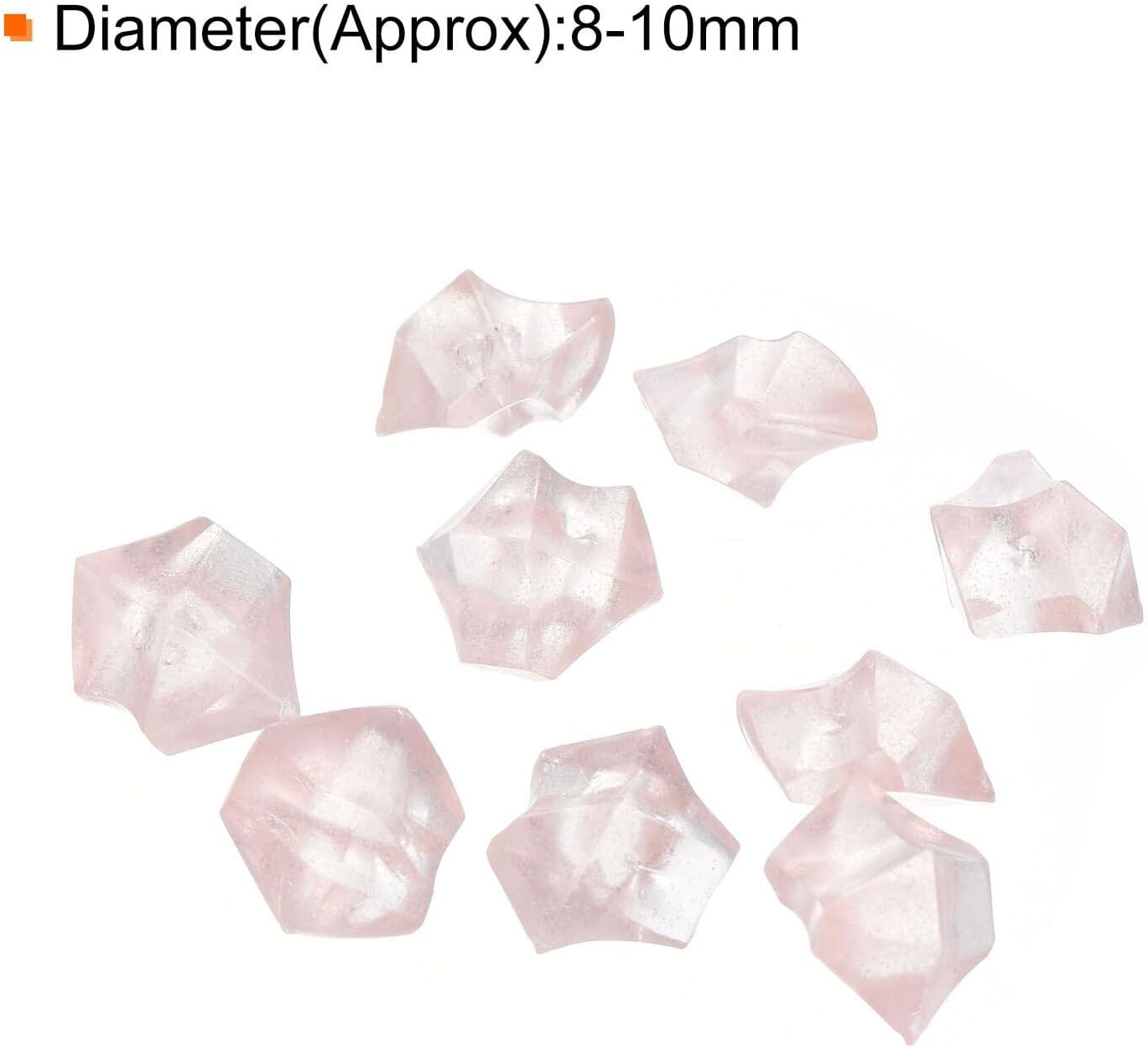 Home and Garden Parts 1000pcs Glow Rocks 8-10mm Decoration Pebbles Luminous Stones Decor Light Pink #CN/251024/00601