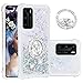 Case Cover, Caso for Huawei P40, QuickSand Series Glitter Scorrimento liquido Galleggiante Galleggianti Galleggianti Donne Cassa del telefono con Kickstand, Soft TPU. Cuscino del paraurti cuscino tras