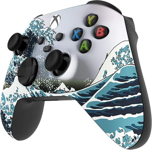 Image of Custom Controllerzz Wireless Controller for Microsoft Xbox Series X /S & Xbox One - Custom Soft Touch Feel - Custom Xbox Series X /S Controller (X /S Waves)