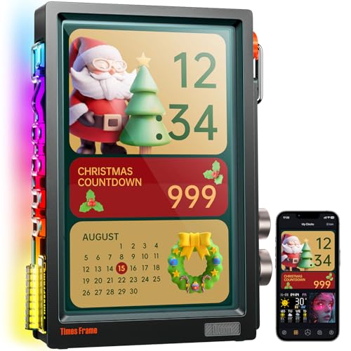 Divoom Times Frame 10.1' WiFi Digital Photo Frame with Transparent Pixel Art Display, 64GB,...