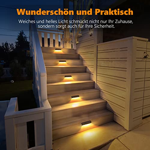 PUAIDA Solarlampen für Außen Garten, 4 Pack Solarleuchten Garten mit Warmweiß und Farbwechseln Licht, IP65 Wasserdicht… – Bild 7