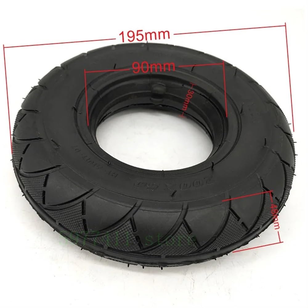 Ruota Monopattino Elettrico Lo Pneumatico tubeless in massello di 200x50 è Adatto Ruote Monopattino Elettrico
