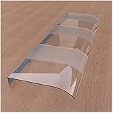 Refue Marquesina para Puertas y Ventanas 40x100cm Tejadillo de Protección Toldo Cubierta Policarbonato Transparente en Exterior (Color : Semi Matte, Size : 40x100cm/15.7x39inch)
