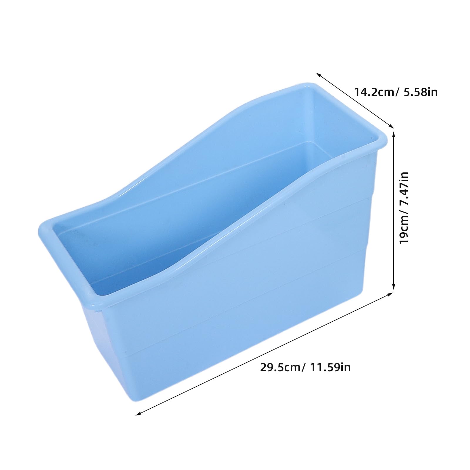SOLUSTRE 6 pojemników do przechowywania książek w klasie - plastikowe pudełka do układania w stosy na zeszyty i papiery - kolorowe artykuły do ​​rękodzieła, książki, artykuły plastyczne, przekąski,