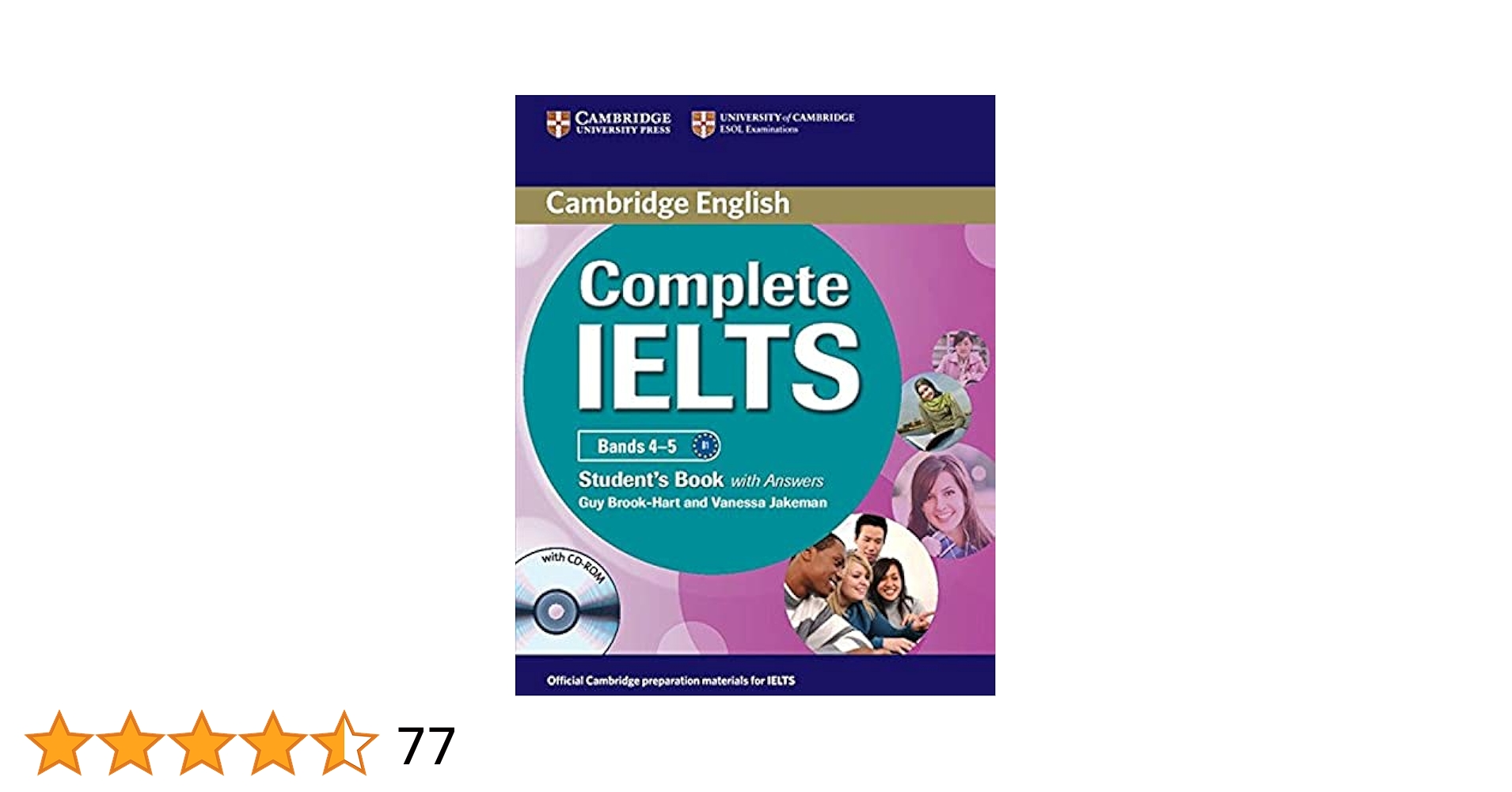 Complete IELTS Bands 4-5 Student&#39;s Pack (Student&#39;s Book with Answers with CD-ROM and Class Audio CDs (2)) [ペーパーバック] Brook-Hart， Guy; Jakeman， Vanessa 61QQr0gF8aL._UF1000,1000_QL80_.jpg