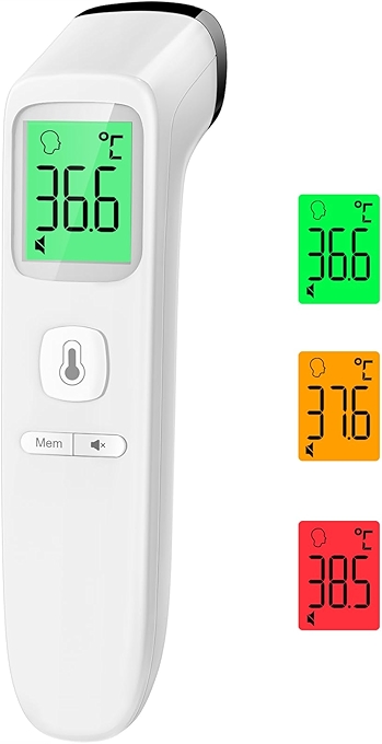 Digital Infrared Thermometer with Fever Alarm and Mute Mode