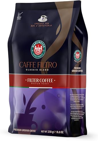 Mare Mosso Caffe Filtro Clasico Blend - Classic Filter Coffee 250 Gr. Mocha Pot Milled