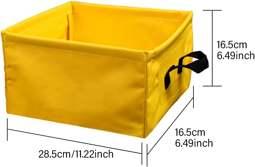 AUTUUCKEE Hiking With Handle Water Container 13L Folding Bucket Outdoor