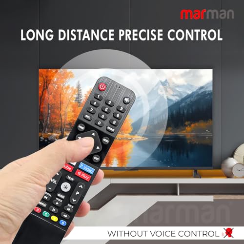 Image of marman Compatible with Nokia Tv Remote Control Original 43CAUHDN 55CAUHDN 43 55 Inch TV Model Only Support Suitable for Smart 4k FHD UHD Android Television Without Voice Command