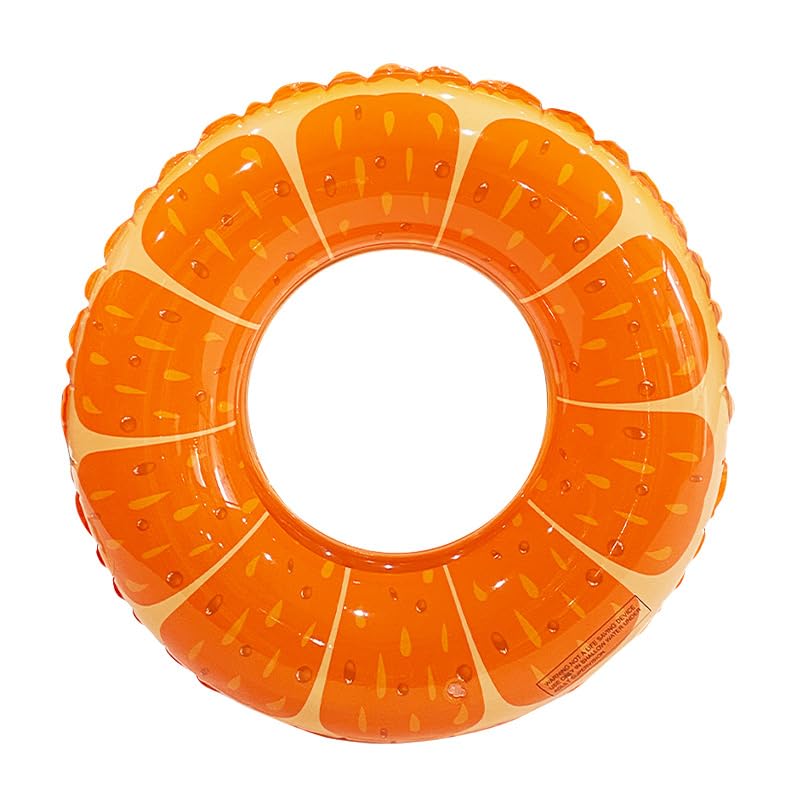 Amazon.co.jp: CHAMEEN 浮き輪 オレンジ 大人 フルーツ 大排気