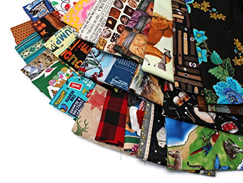 Quilter's Cotton Fabric Scraps - Sold by The 3 lbs - Great for Masks - Scrap Bag Bolt End Pieces Remnants Assorted Quality Cotton Novelty Fabrics for Sewing Scrappy Quilting Stash, Scrap Quilts - Image 3