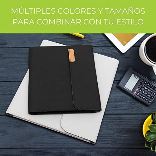 Rocketbook Capsule 2.0 Folio Cover for Core, Panda & Fusion - Made From 100% Recycled PET Plastic, Pen Holder, Magnetic Clasp - Grey, Letter A4