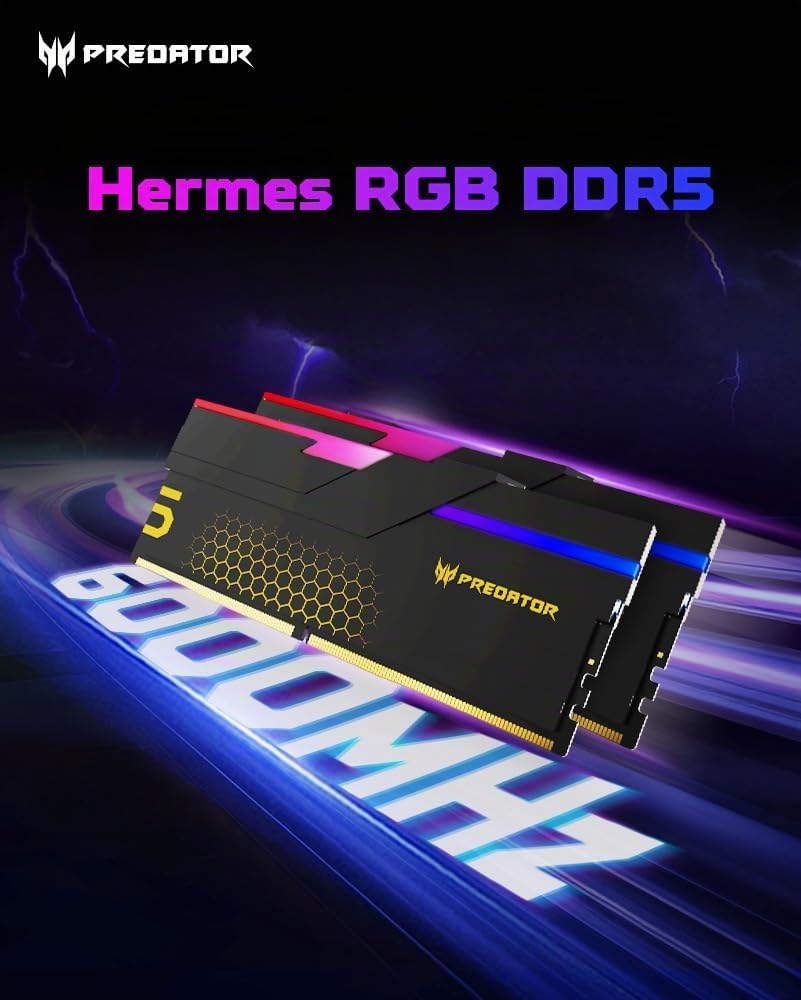 Amazon.com: Predator Hermes DDR5 RAM 96GB (48GBx2) 6000MHz CL28