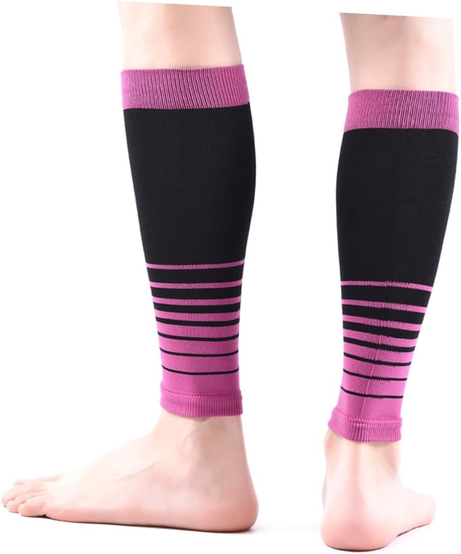 Calf Compression Sleeve for Men Women Shin Splint Support for Runners Joggers Purple Calf Guard for Muscle Pain Relief and Enhanced Performance